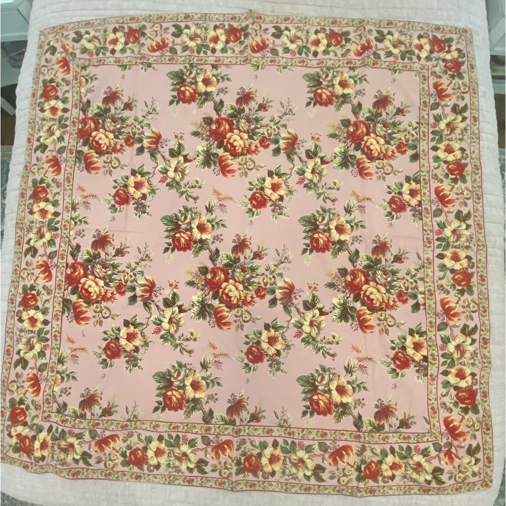 April Cornell 52”x52” floral tablecloth